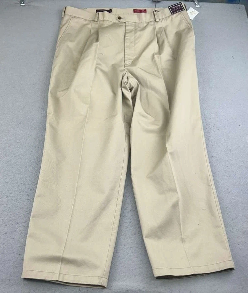 Nordstrom Pants Mens 44X33 Pleated Front Smart Care Straight Leg NWT