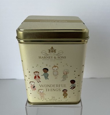 Harney & Sons Wonderful Things Empty Tea Tin for Crafts and Storage