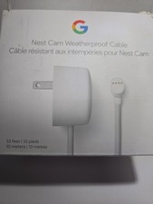 Google Outdoor Weatherproof Cable 33 feet For Nest 2nd Gen Camera