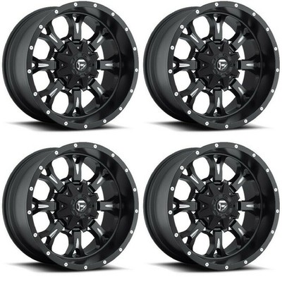 Set 4 Fuel D517 Krank 18x9 5x5.5 5x150 Matte Black Milled Wheels 18'' 20mm
