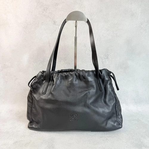 LOEWE Leather Shoulder Bag Black - Good (JP)