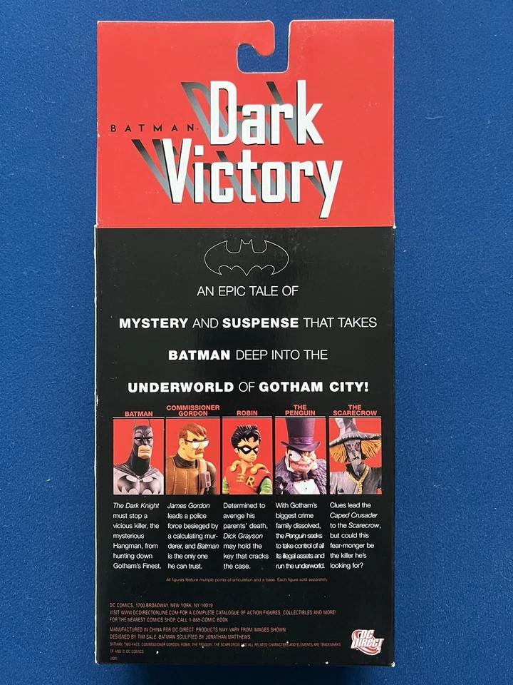 DC Direct Batman Dark Victory Complete:Batman Robin Penguin Scarecrow Gordon NEW - image 3 of 4