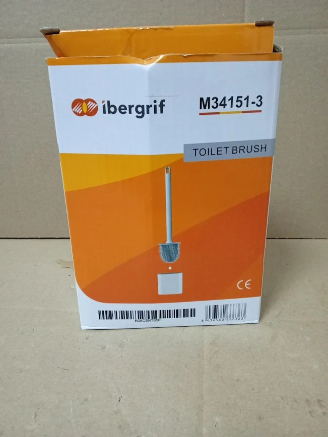 Ibergrif M341513 Toilet Brushes & Holders Deep Cleaner Silicone Brush Flat