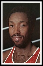 1977-78 Trail Blazers Team Issue Johnny Davis RC signed autograph SDFP BXOS08