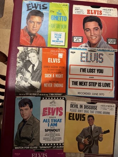 Elvis Presley Lot Over 100 45 Records Including Elvis, 40’s 50’s 60’s And 70’s