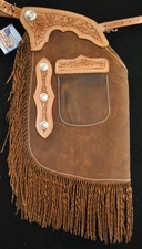 Custom Made Leather Chinks/New Distressed Chaps/Made In USA