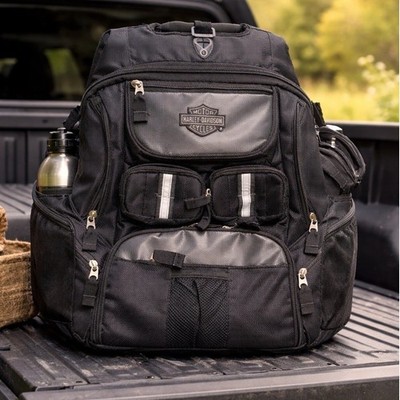 Harley-Davidson Black Ballistic Nylon Backpack Bar & Shield  display picture 1