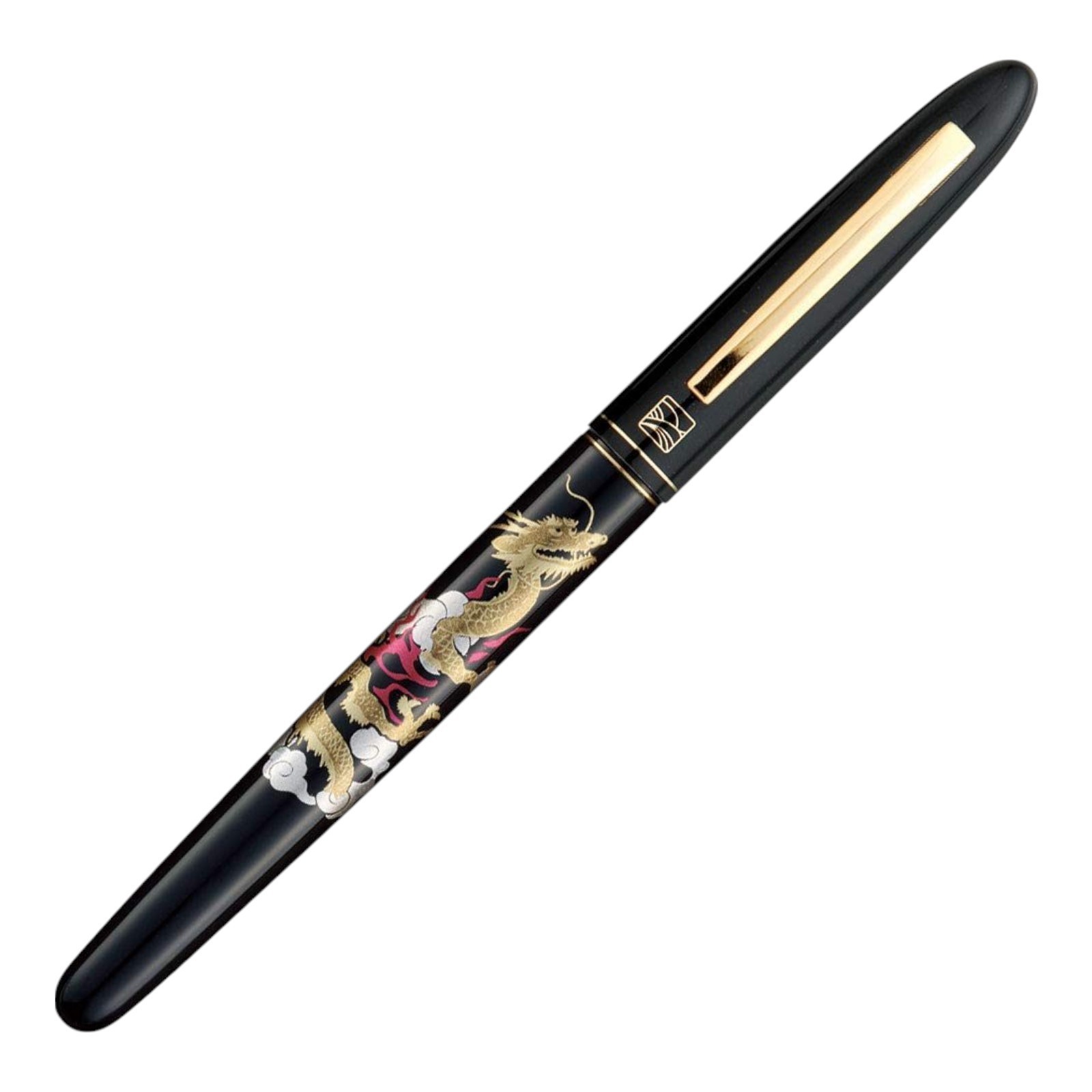 Kuretake Japanese Maki-e Pen Dragon & Jewel Design Fine Tip Calligraphy Pen