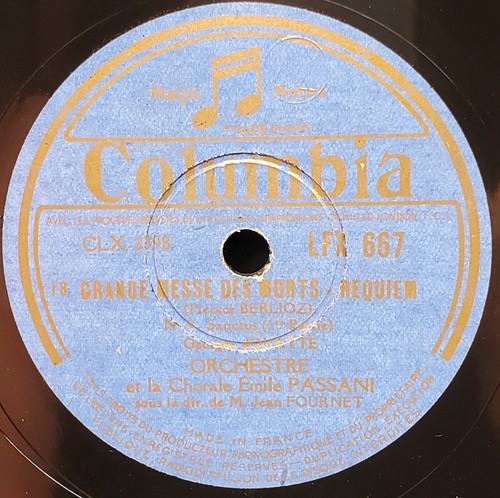 Grande Messe des Morts Requiem 78 RPM Jean Fournet 12" Columbia LFX 665-669 - Picture 14 of 24