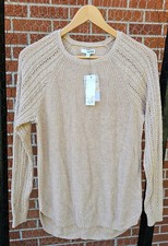 NWT Women's Sonoma Beige Sweater, SZ S