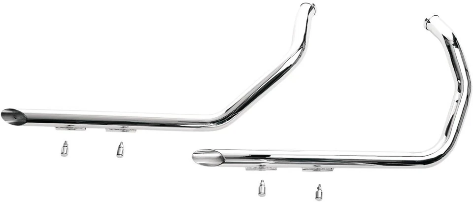 Paughco 1 3/4 pulgadas. Tubos deportivos - 40 pulgadas - Bicicleta de calle cromada para motocicleta Foto 2 de 4