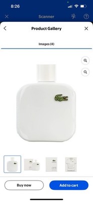Lacoste Eau De Lacoste L.12.12 Blanc Purenbsp;Eau De Toilette Colognenbsp 3.3 oz
