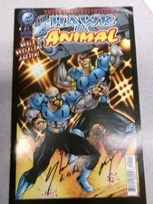 Road Warriors signed comic, WWE Hawk & Animal ,