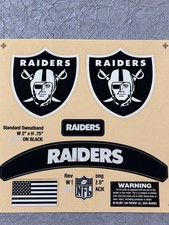 Raiders - Full Size Decals-2026-Original Colors-Helmet Decal Sets