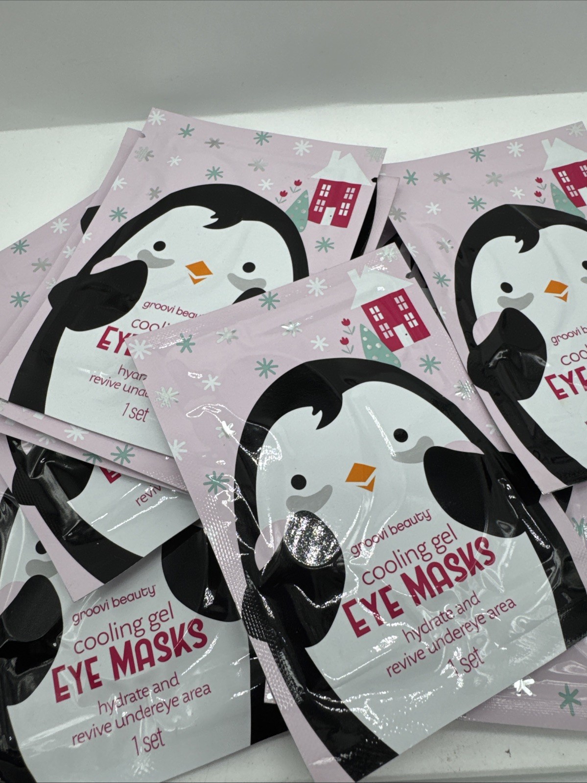 14-Pack Groovi Cooling Eye Masks for Hydration, Dark Circles & Puffiness - Spa Party Set-image