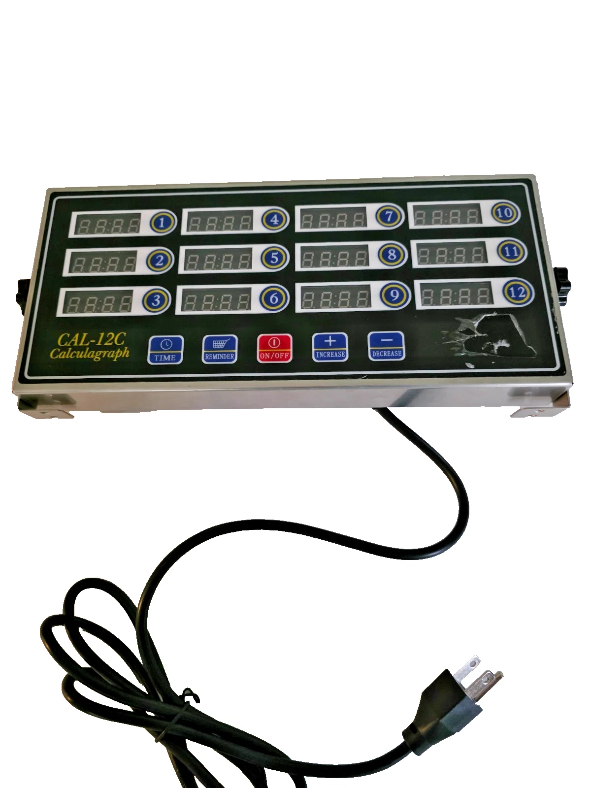12 Channels Commercial Kitchen Restaurant Timer Loud Alarm Cooking Calculagraph