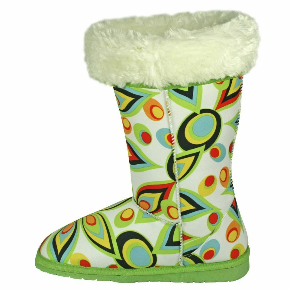 NUEVAS Botas Niña Junior Mujer Talla *5**6**7* DAWGS 13" Loudmouth Piel Shagadelic Foto 2 de 4