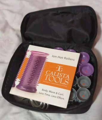 Calista Tools Ion Hot Heating Rollers Short Style Set, Purple Calista Tools Ion Hot Heating Rollers Short Style Set Add  main image 4