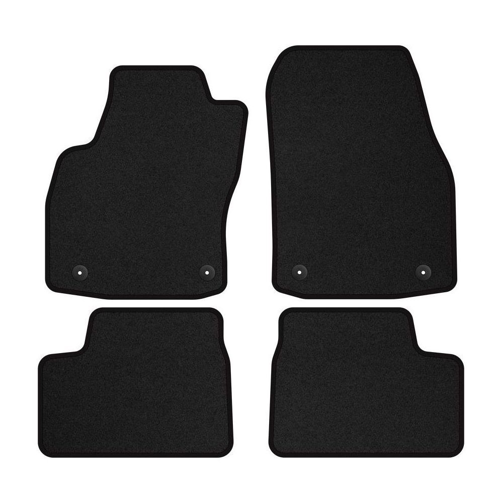 Tapis de sol velours Opel Astra H 2004-2010 marron perforé OP07-1