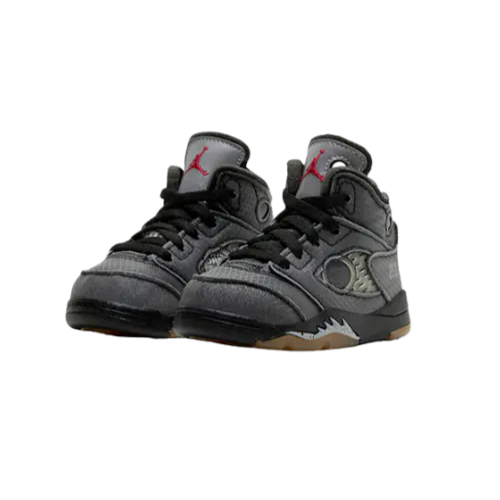 OFF WHITE X NIKE Nike Jordan 5 x Off White SP Muslin Black TD UK 5 7 8 9 10 US CV4828 001 nuove
