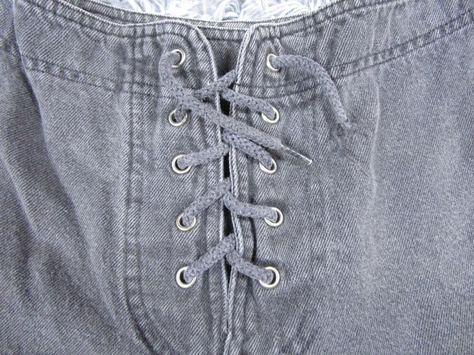 Pantalones Cortos Ocean Pacific Para Mujer 5 Gris Tabla Playa Ropa de Natación Gris Verano Cordones Foto 3 de 4