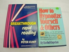 2 Books HCDJ How To Hypnotize Yourself Breakthrough Rapid Reading