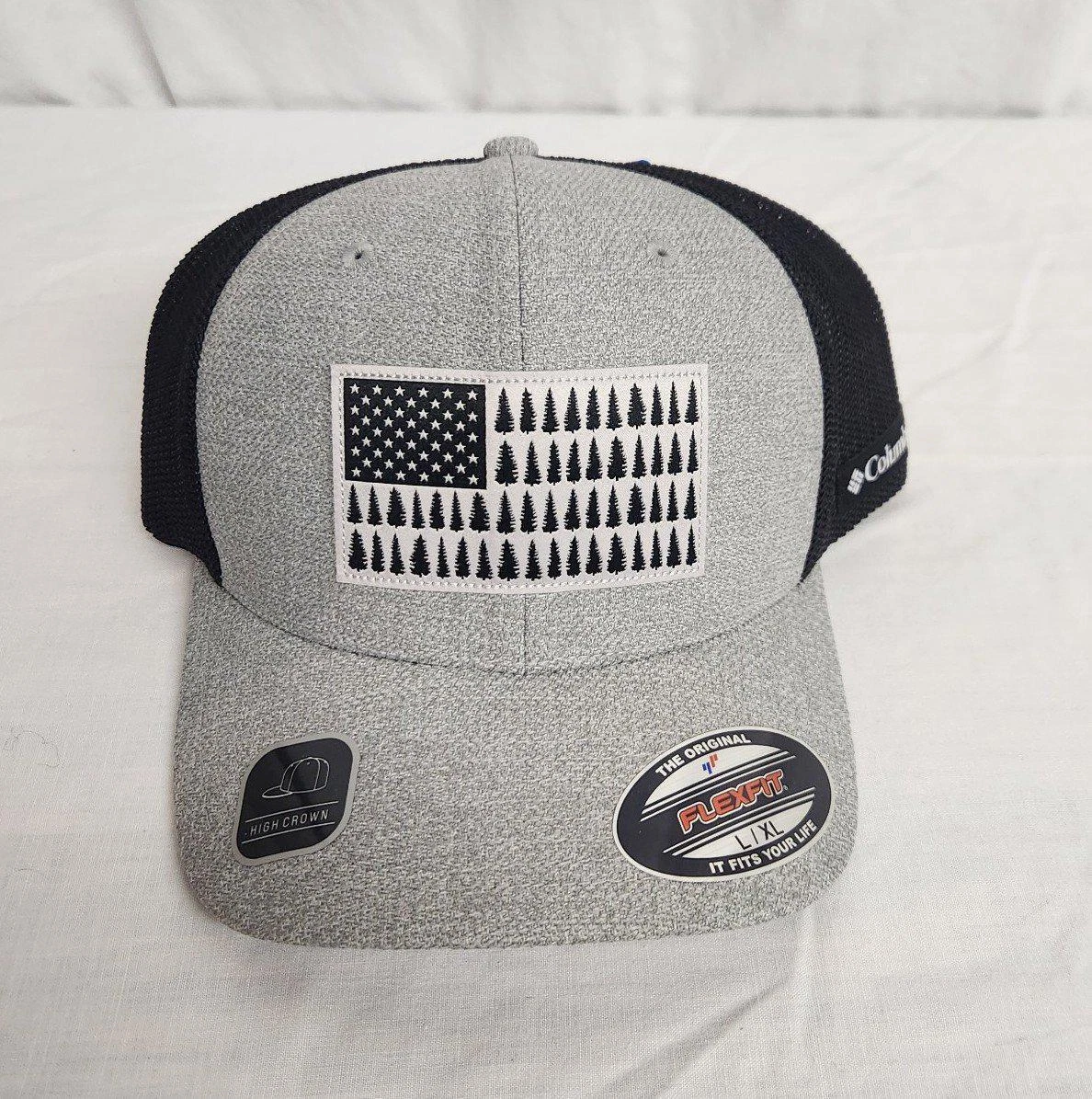 NWT Columbia Tree Flag Mesh Ball Cap L/XL