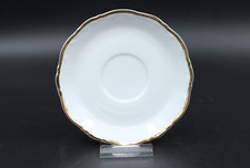 Mitterteich Form 2000 Untertasse Unterteller Porzellan mit Goldrand &Oslash; 14,5 cm