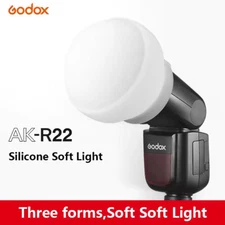 US Godox AK-R22 Silica Gel Soft Ball Diffusion Dome Kit for V1 AD100Pro AD200PRO