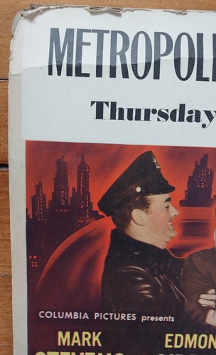 ZWISCHEN MITTERNACHT UND MORGENGRAUEN KINO POSTER 1950 EDMOND O'BRIEN MARK STEVENS - Bild 8 von 15