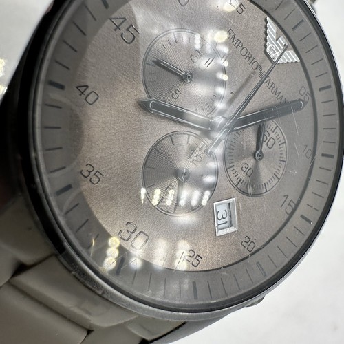 Authentic EMPORIO ARMANI Chrono Men's Watch AR5950, New Battery, Sz 7” - READ - Picture 12 of 22