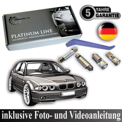 18x LED Innenraumbeleuchtung Komplettset für BMW E39 E38 5er 7er CANBUS Weiß
