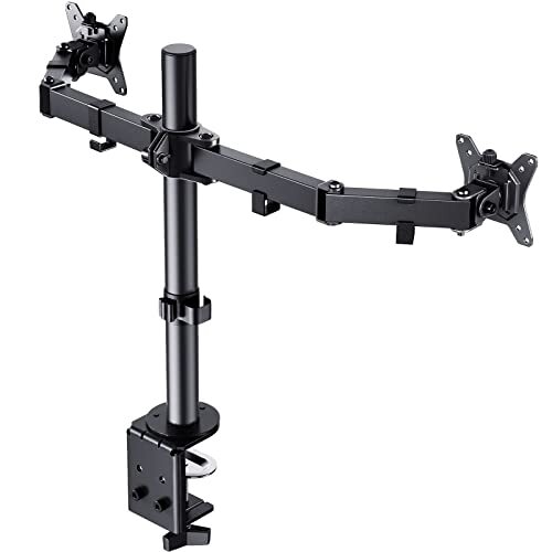 17-32 Dual Monitor Stand Mount Heavy-Duty Fully Adjustable Desk