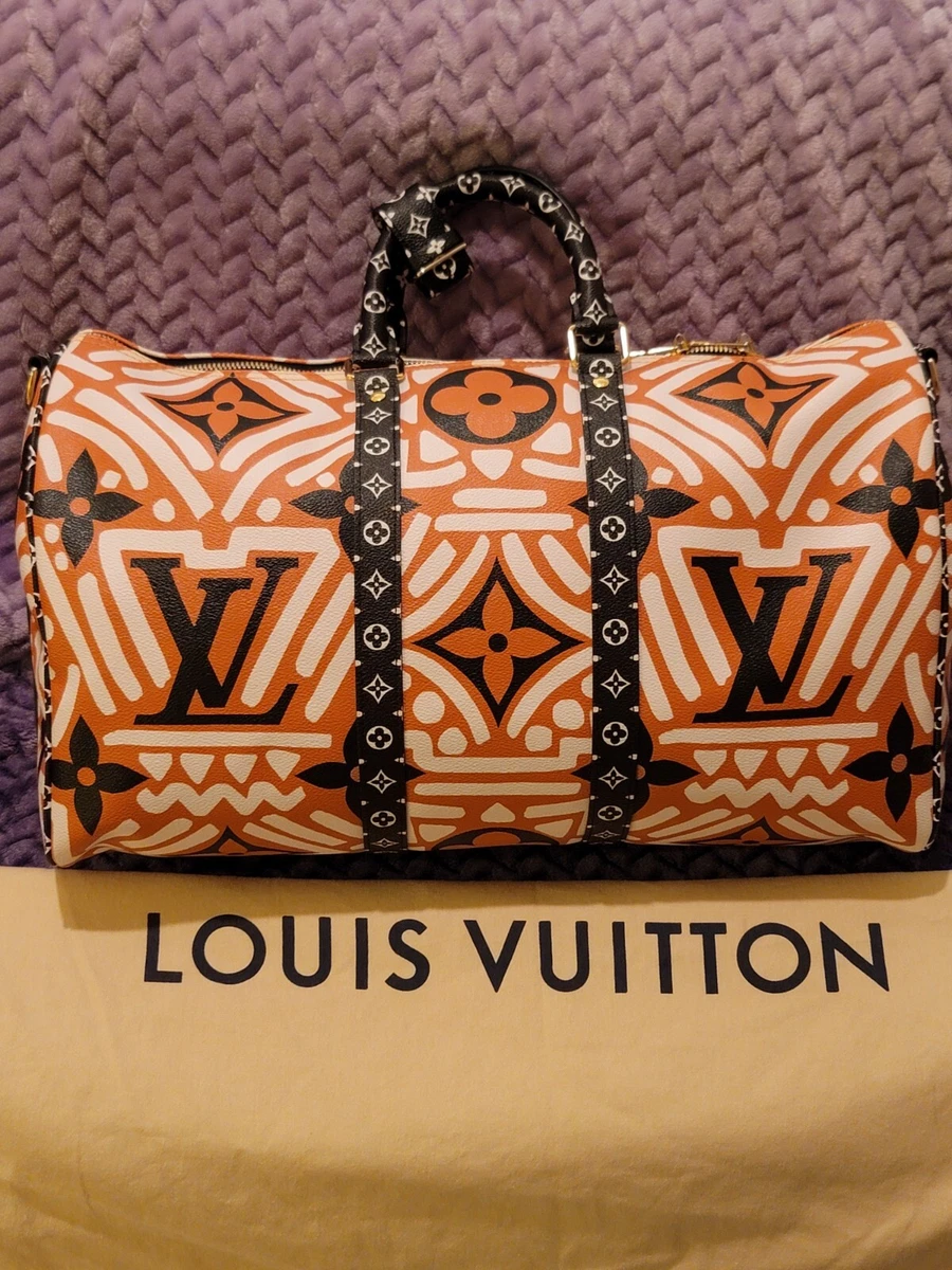 Louis Vuitton Keepall Bandouliere 45 Crafty Giant Monogram Jungle Weekend  Bag