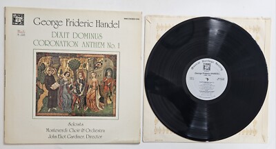 Dixit Dominus Coronation Anthem No. 1 Vinyl Record George Frideric Handel EX LP