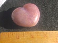 Amethyst Rose Quartz Polished Crystal Heart 90 Grams or 3.2 oz Madagascar  