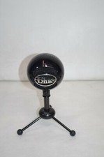 Blue Snowball Condenser Microphone with Stand Black