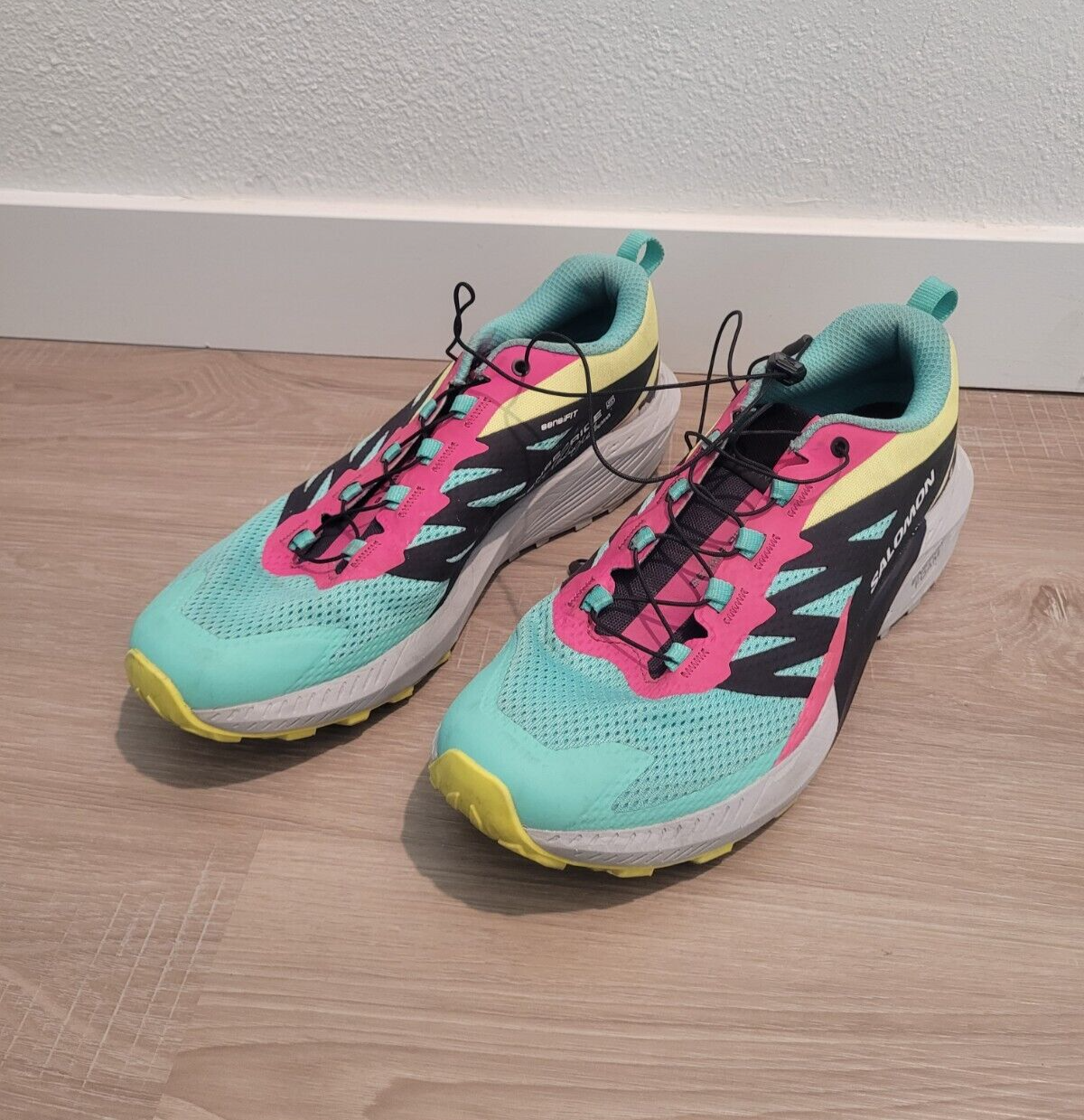 Scarpa da trail running Salomon Sense Ride 5 Martina LTD taglia W10 5 M9 5 blu rosa