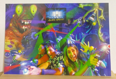 Universal Studios Florida Men In Black Alien Attack Limited Postcard From Japan