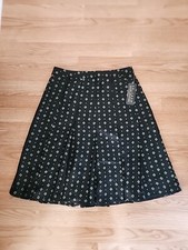 NWT Uniform John Paul Richard 100 Silk Skirt Sz. 6 Side Zip Pleated Business