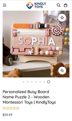 Personalized Name Puzzle Toys Customized Educational Wooden Puzzle *CAMDEN*