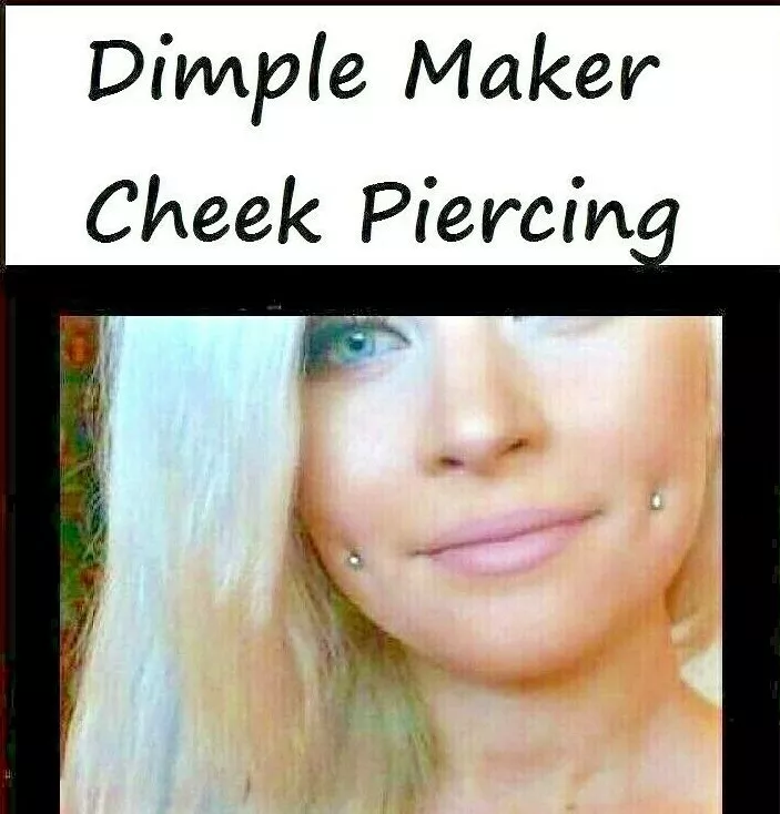 Clear cheek piercing jewelry sale