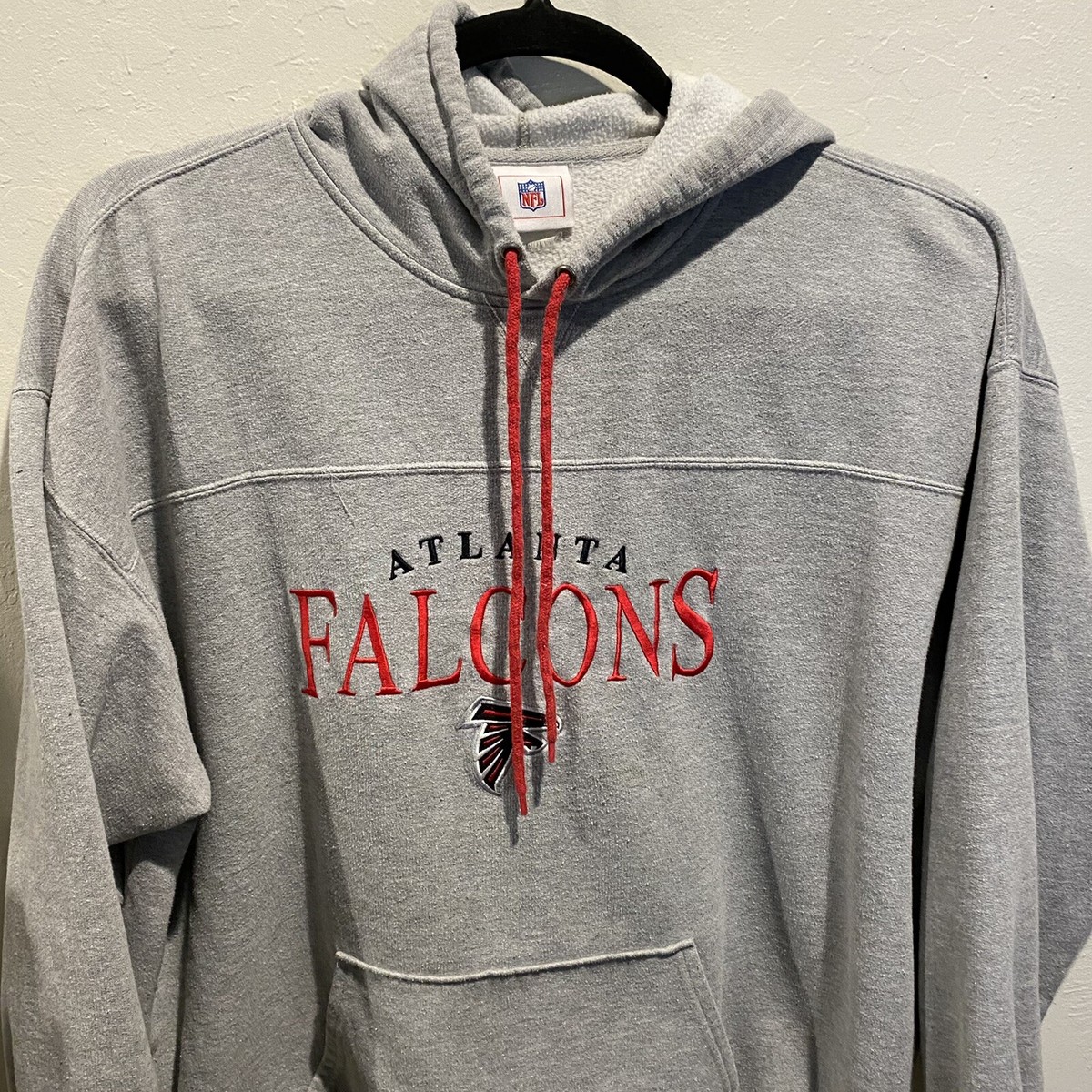 Atlanta Falcons NFL Gray Hoodie Size 2XL Embroidered NFC South