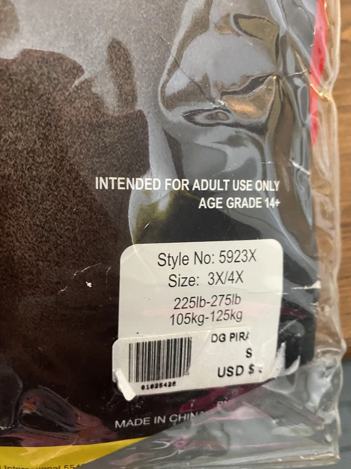 Dreamgirl 3x 4x Disfraz de Mujer Pirata Hombro Frío Corrset Diadema Usado en Excelente Condición Foto 3 de 4