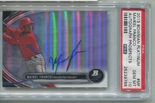 Maikel Franco 2013 Bowman Platinum Autograph Prospects AUTO RC Graded PSA 10