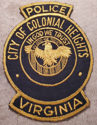 VA Vintage City of Colonial Heights Virginia Police Patch