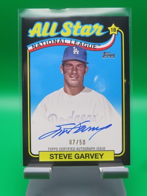 2024 Topps Series 2 Steve Garvey 1989 All Star Black Auto  /50 Dodgers