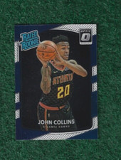 JOHN COLLINS - 2017-18 DONRUSS OPTIC RATED ROOKIE CARD # 182 - HAWKS - CLIPPERS. rookie card picture