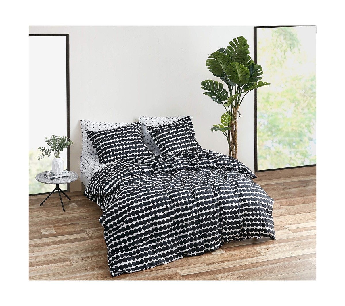MARIMEKKO - King Duvet Cover Set, Cotton Bedding with