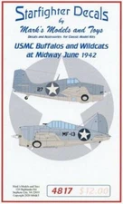 Starfighter Decals 4817 x 1/48 USMC Buffalos & Wildcats at Midway June 1942